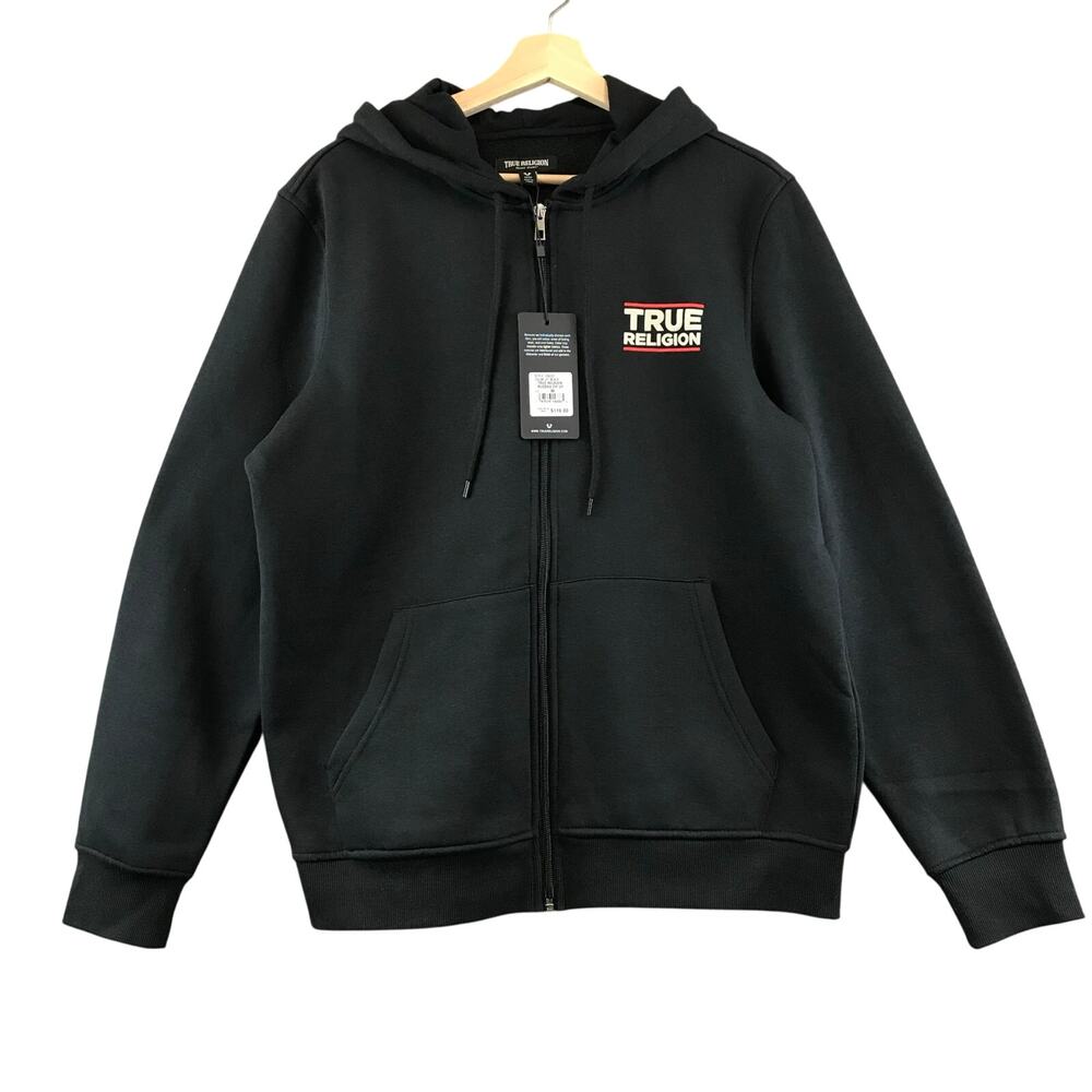 New True Religion City Buddha Zip Hoodie Kalamata Sweatshirt M